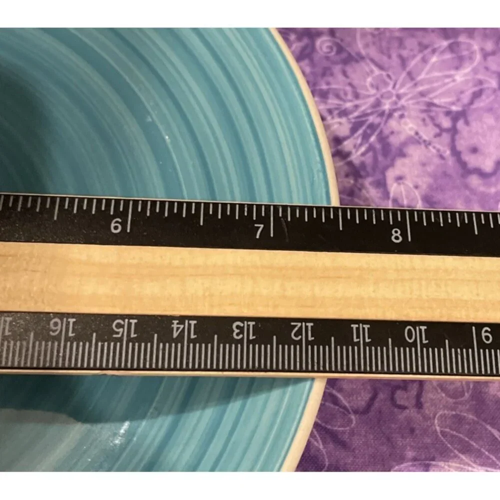 Graydon Hall Turquoise‎ Swirl Salad Plate Plates 7 1/2 Inch Set Of 2 Replacement